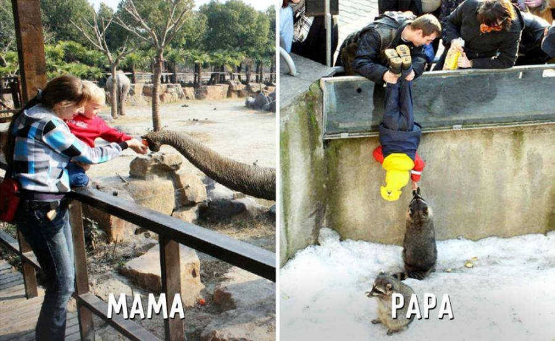 Mamá vs Papá