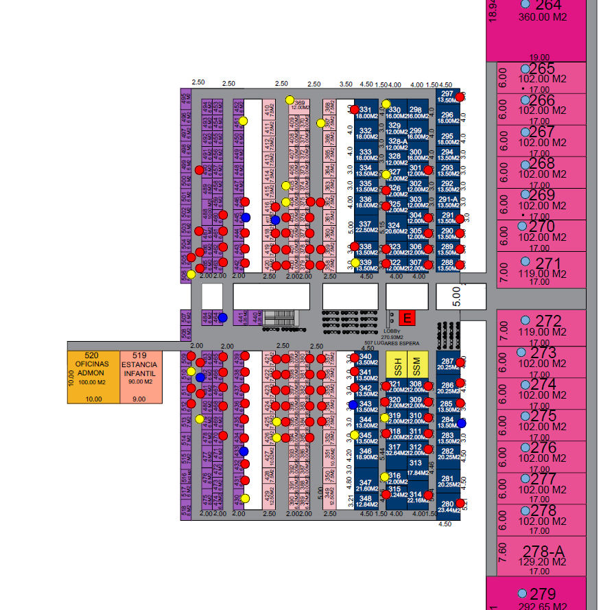 Multicomercial Querétaro Plano planta alta